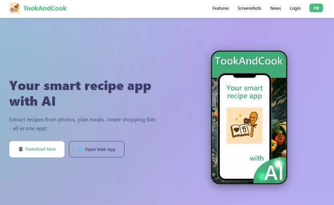 TookAndCook website